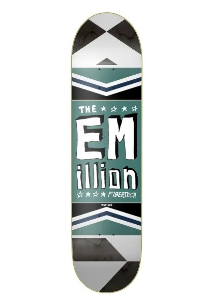 EMillion Fibertech Exodus Pro Westers 8,125" Skateboard Deck