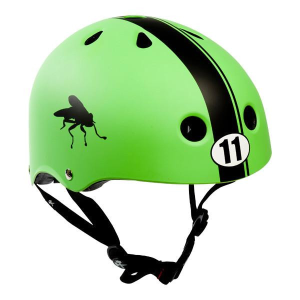 S-One Lifer Abec 11 Stripe Green Matte Helmet