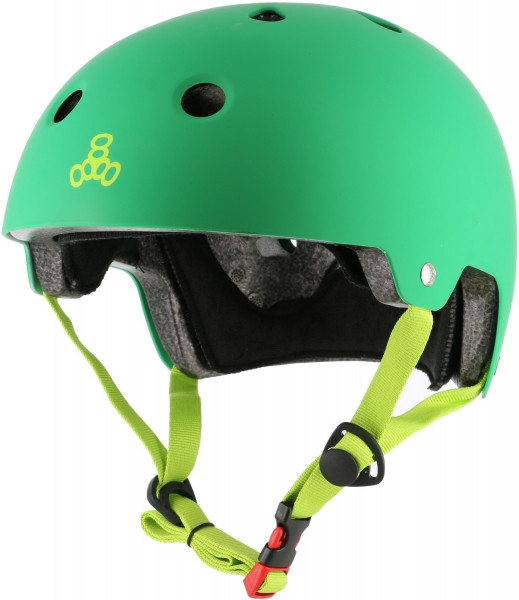 Triple Eight Brainsaver Green Rubber Helmet