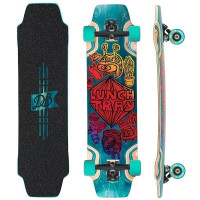 DB Longboards Lunch Tray 36 "Cartoon" Blue Longboard Complete
