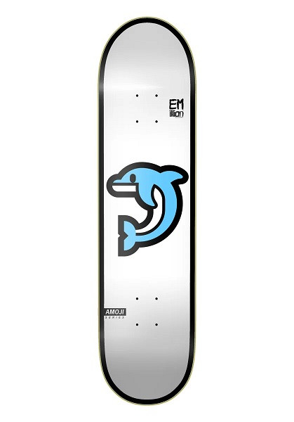 EMillion Amoji Dolphin 8" Skateboard Deck