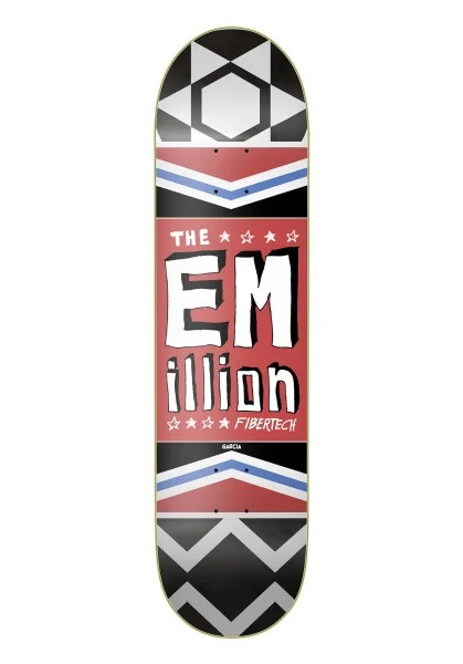 EMillion Fibertech Exodus Pro Garcia 8" Skateboard Deck