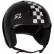 S-One Retro Lifer Black Gloss/White Checkers Helmet 